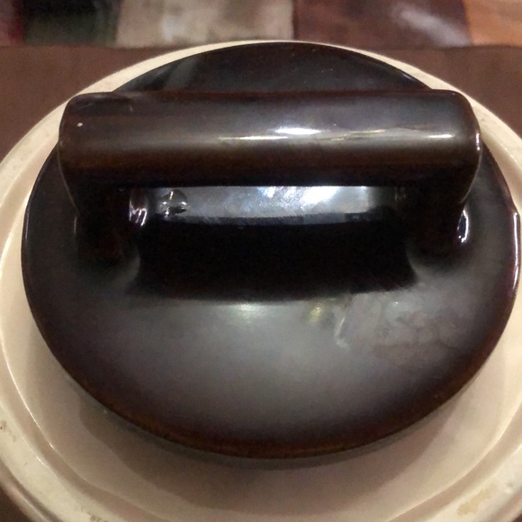 Vintage 70’s Ceramic Pottery Bicentennial Milk Can Cookie Jar - Picture 8 of 10